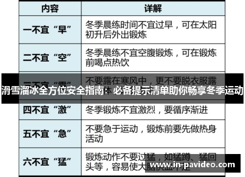 滑雪溜冰全方位安全指南:必备提示清单助你畅享冬季运动 滑雪溜冰全方位安全指南:必备提示清单助你畅享冬季运动